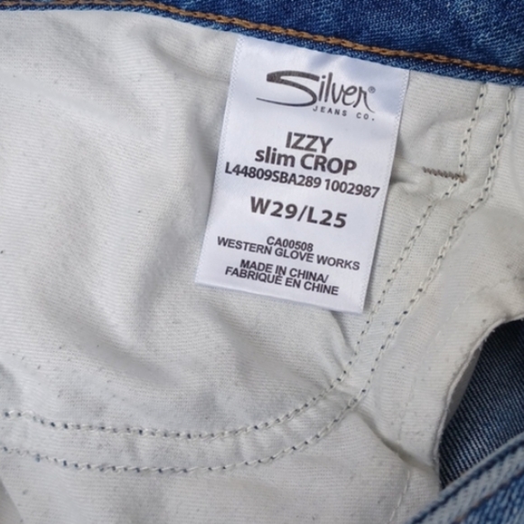 Silver Izzy slim crop Size 29 - Picture 6 of 9